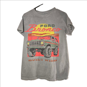 Men's Unbranded Short Sleeve Tee M Gray Red Ford Bronco